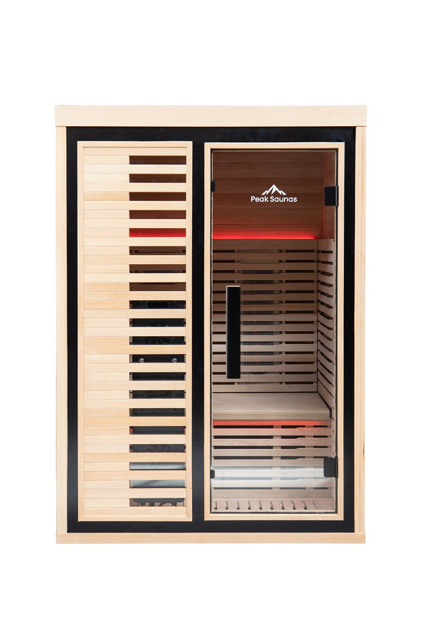 Peak Saunas Everest 2-Person Full Spectrum Infrared XL Medical-Grade Red Light Peak Wellness USA