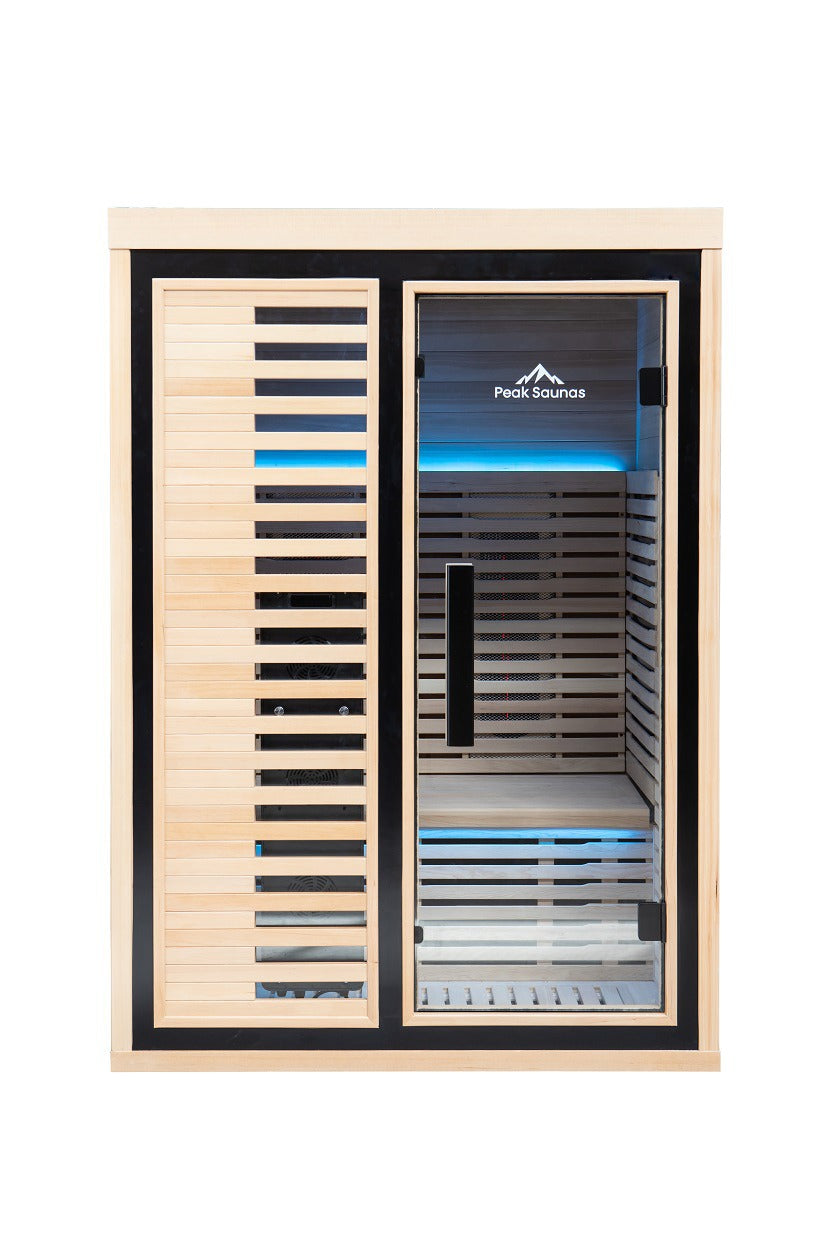 Peak Saunas Everest 2-Person Full Spectrum Infrared XL Medical-Grade Red Light Peak Wellness USA