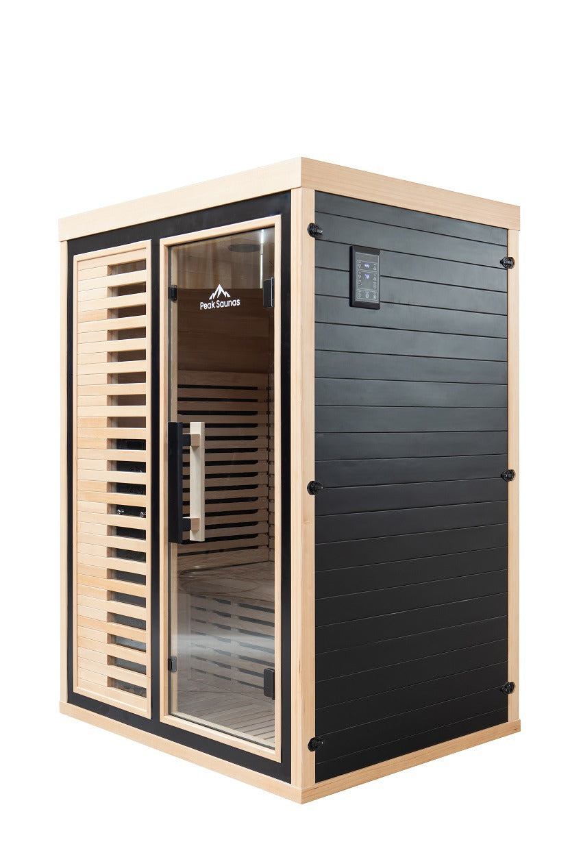 Peak Saunas Everest 2-Person Full Spectrum Infrared XL Medical-Grade Red Light Peak Wellness USA