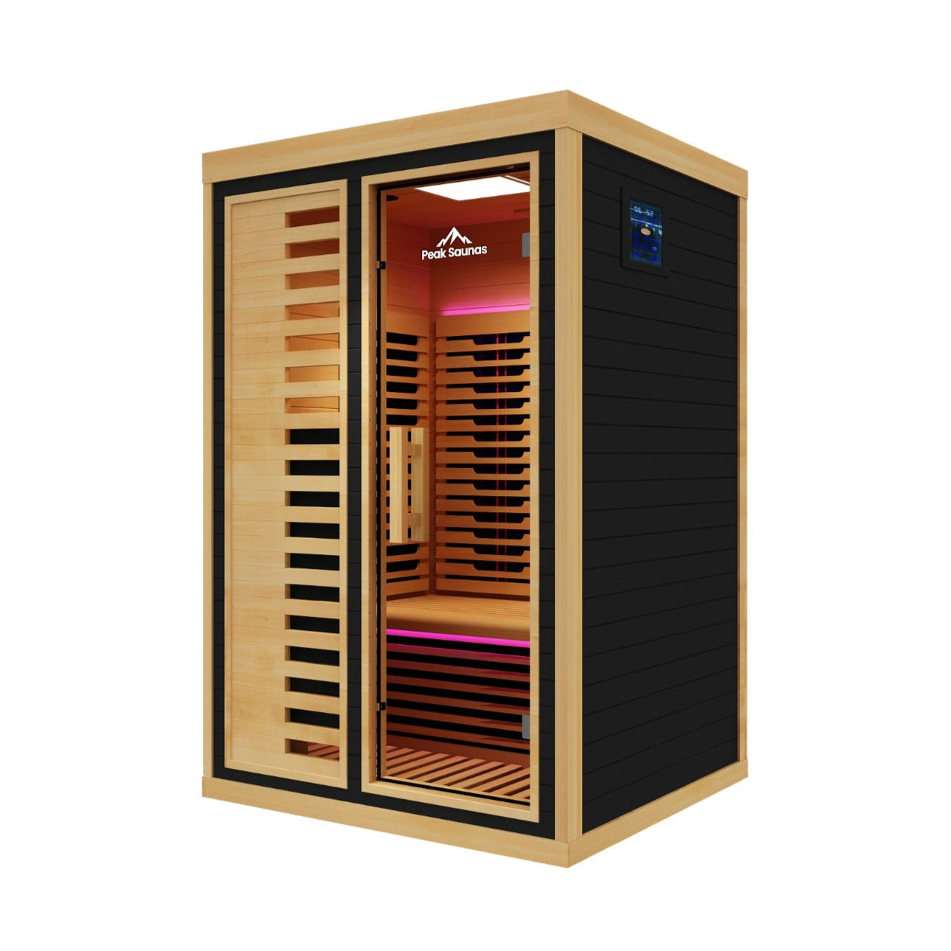 Peak Saunas Everest 2-Person Full Spectrum Infrared XL Medical-Grade Red Light Peak Wellness USA