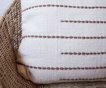 Zuri Hand-Loomed Wool Throw Pillow Kanju Interiors