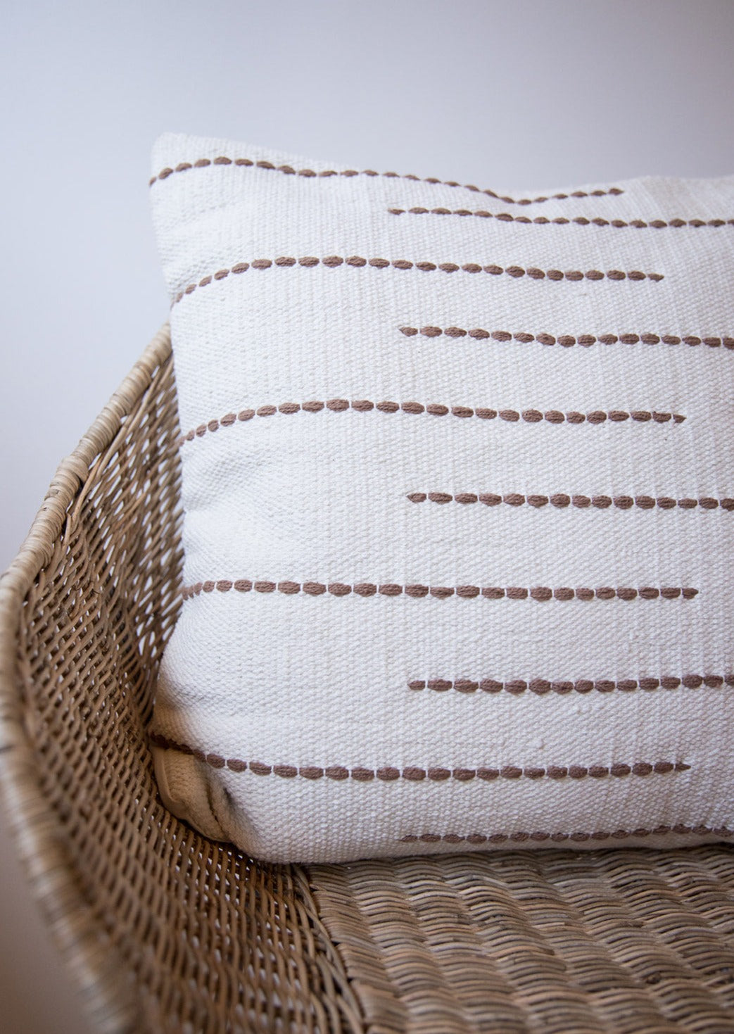 Zuri Hand-Loomed Wool Throw Pillow Kanju Interiors