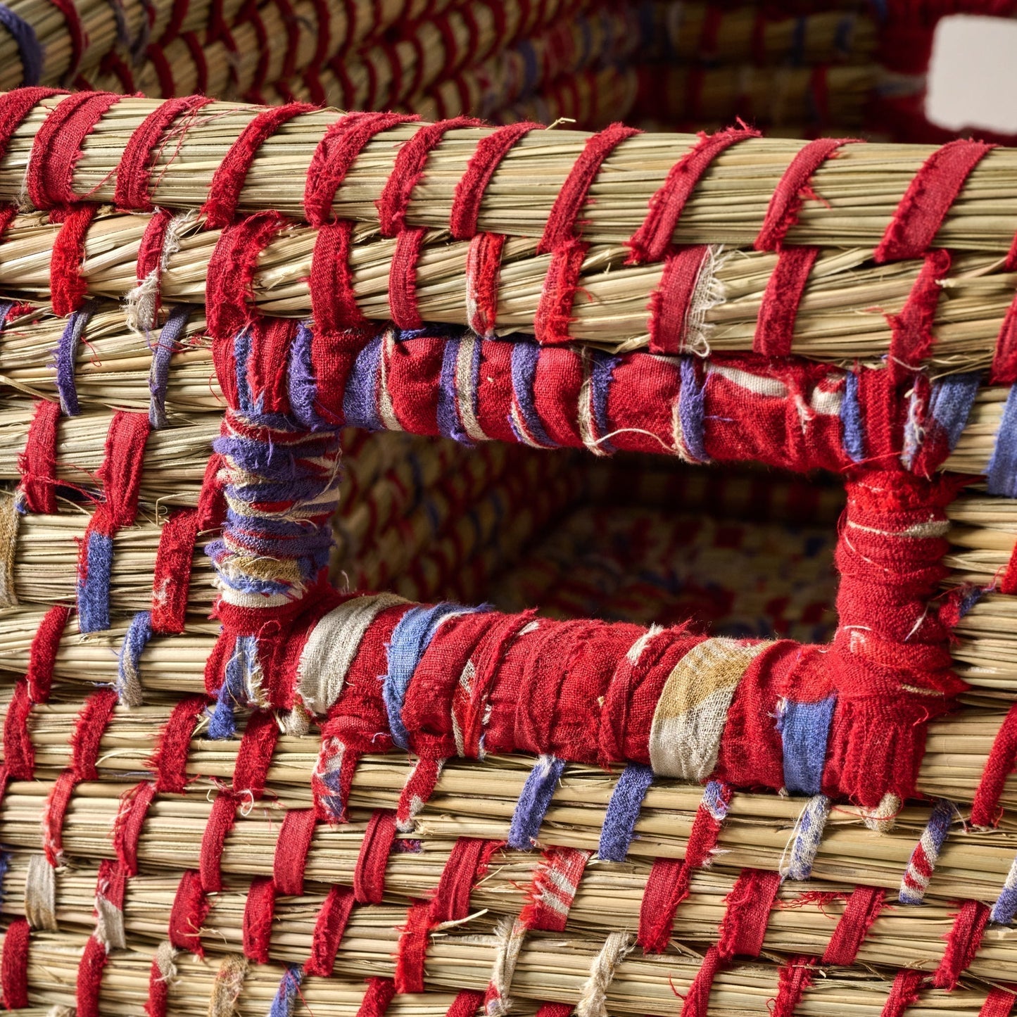Lidded Sari Storage Basket 10.5H - Fluent Trends