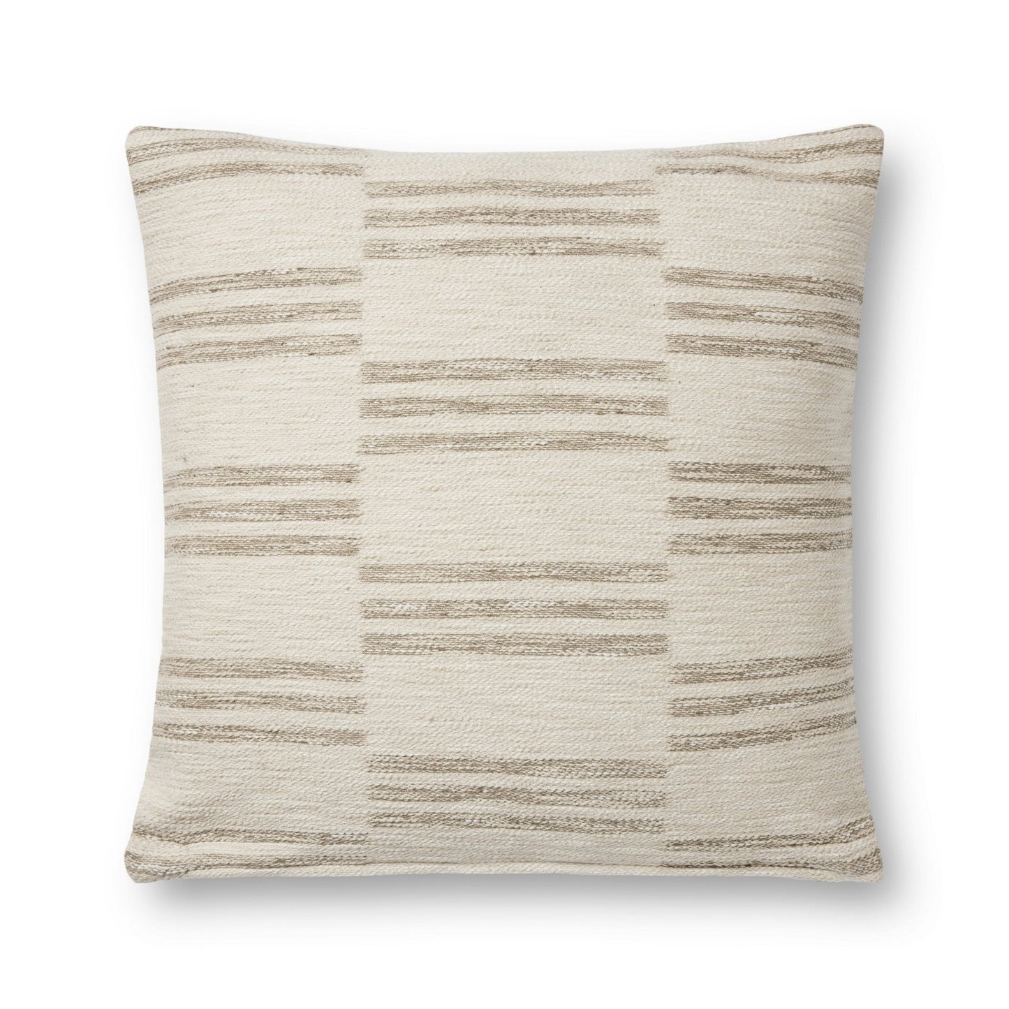 Amber Lewis x Loloi Jay Ivory / Sand 22'' x 22'' Cover Only Pillow White Cliff Studio