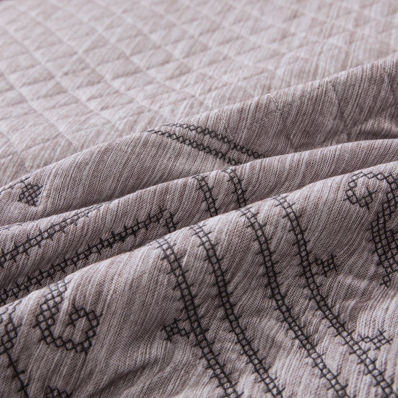 DaDa Bedding Whimsical Lavender Grey Cottage Soft Quilted Coverlet Bedspread Set (JHW866) DaDalogy Bedding Collection