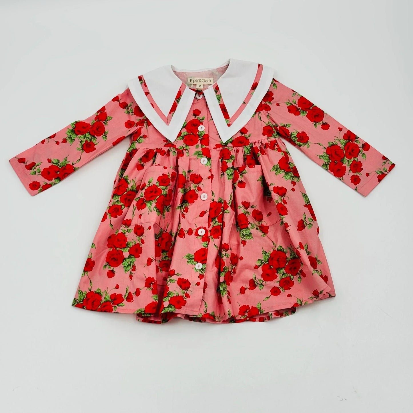 Toddler | Girls | Garden Dress | Vintage Rose - Fluent Trends