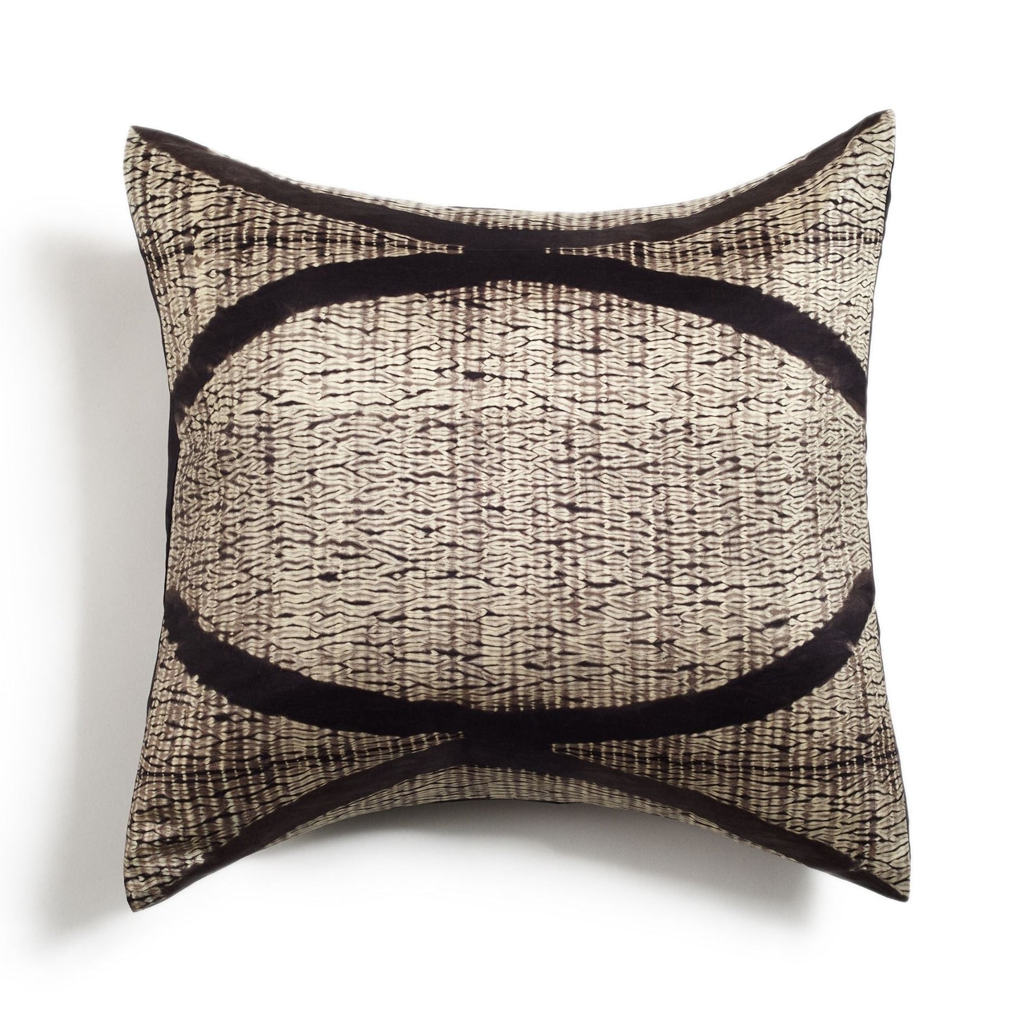 Arc Coral Hand Crafted Shibori Print Mulberry Silk Pillow - Fluent Trends