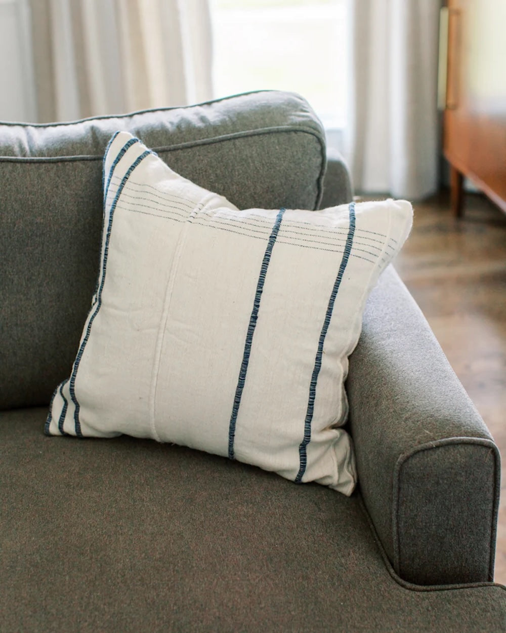 18" Ribbons Throw Pillow Cover Powered by People