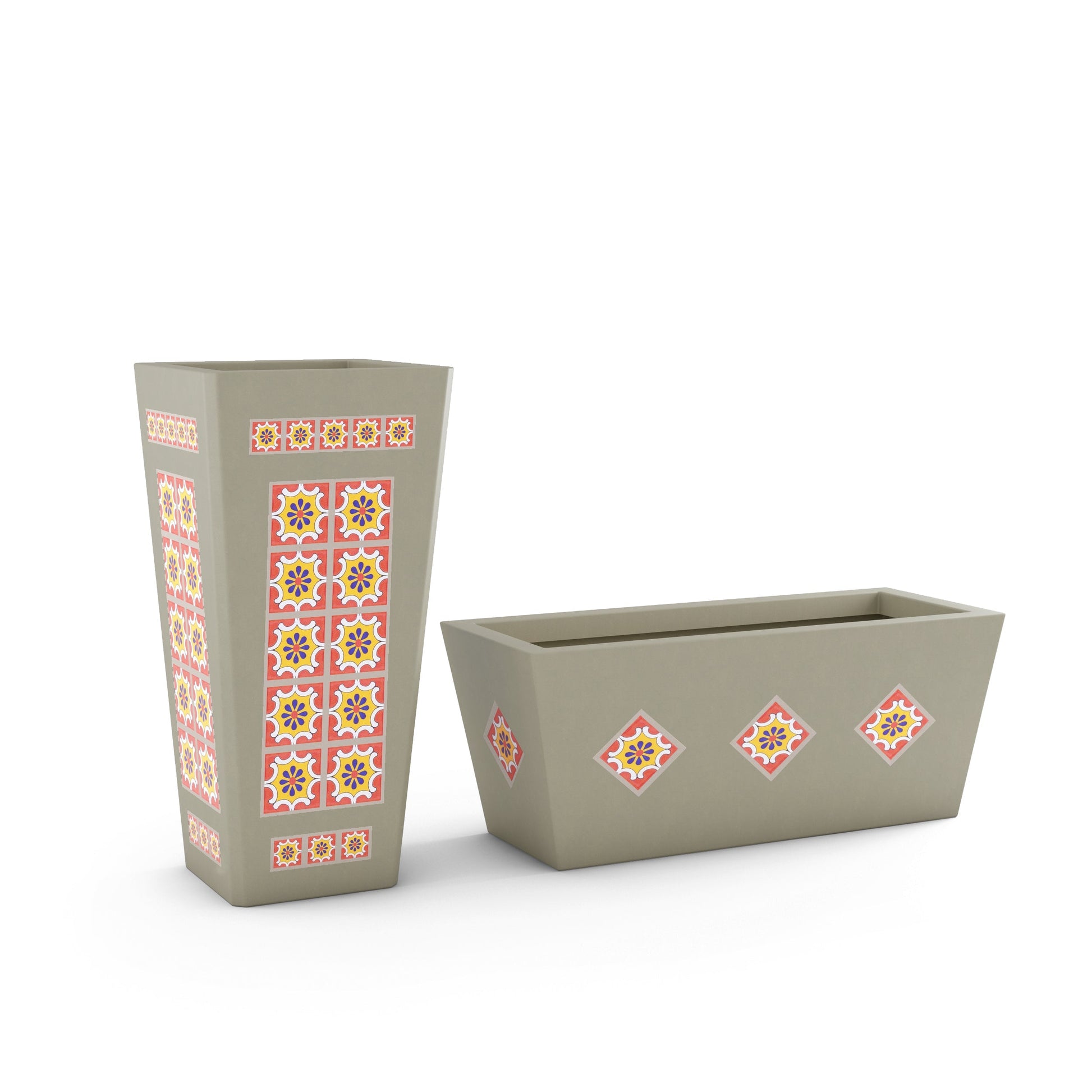 Mosaic Outdoor Planters - Fluent Trends