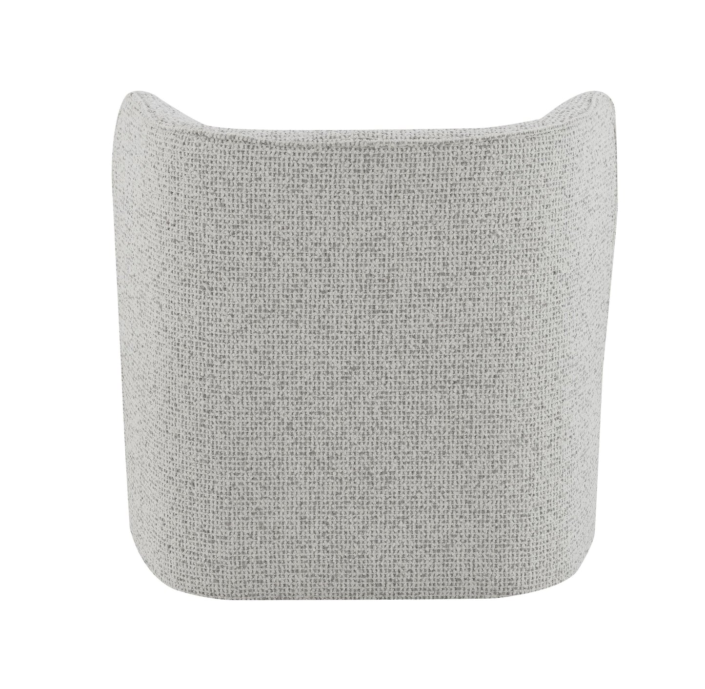 Lisa Gray Tweed Accent Chair - Modern Armless Seating for Living Room, 31" Wide - Fluent Trends
