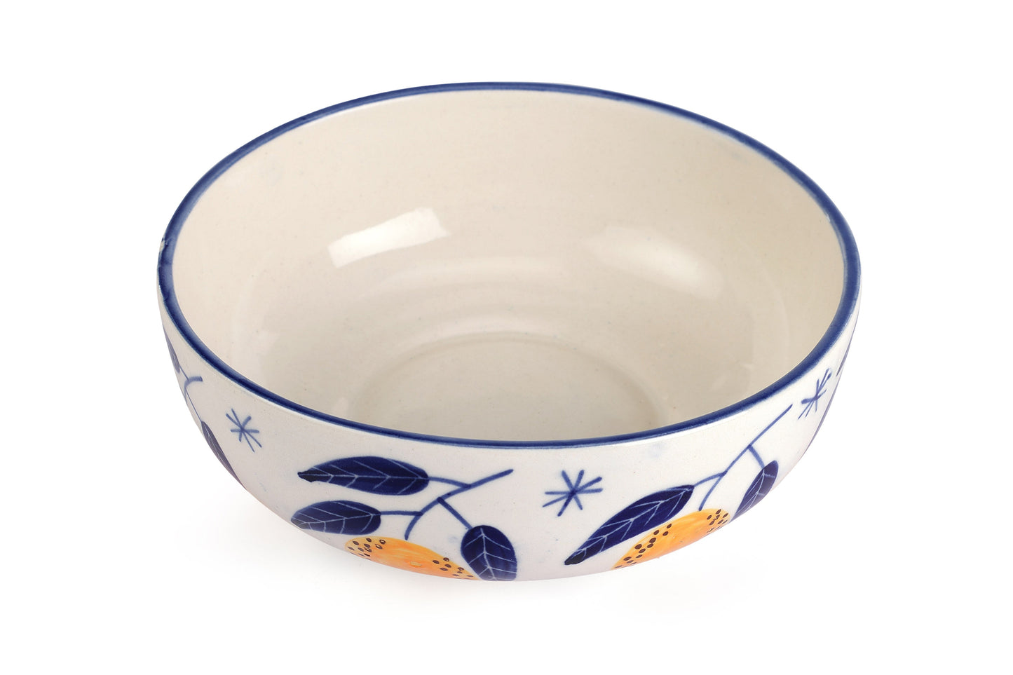 Italian Lemon Bowl, yellow - 2.5x7 Inches ( Set of 4 ) Powered by People