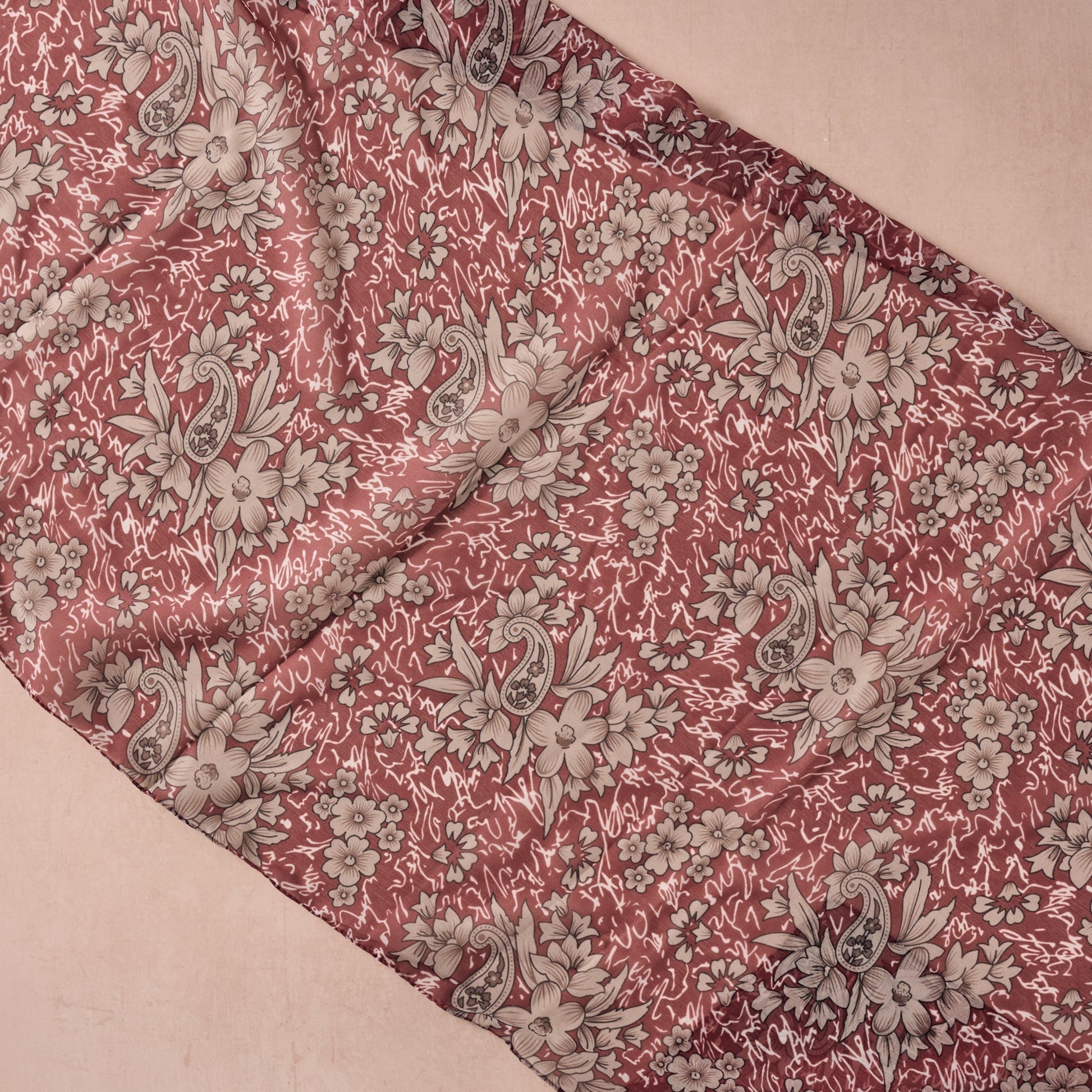 Mala Vine Chiffon Scarf - Fluent Trends