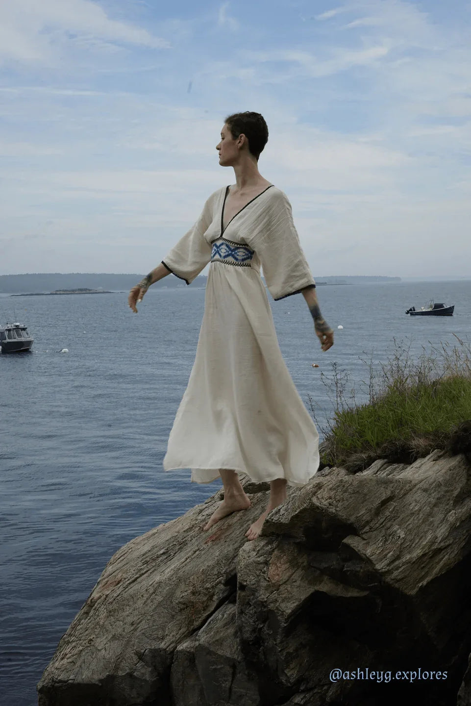 Embroidered Summer Dress - Fluent Trends