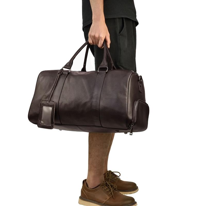 The Endre Weekender | Black Pebbled Leather Weekender - Fluent Trends