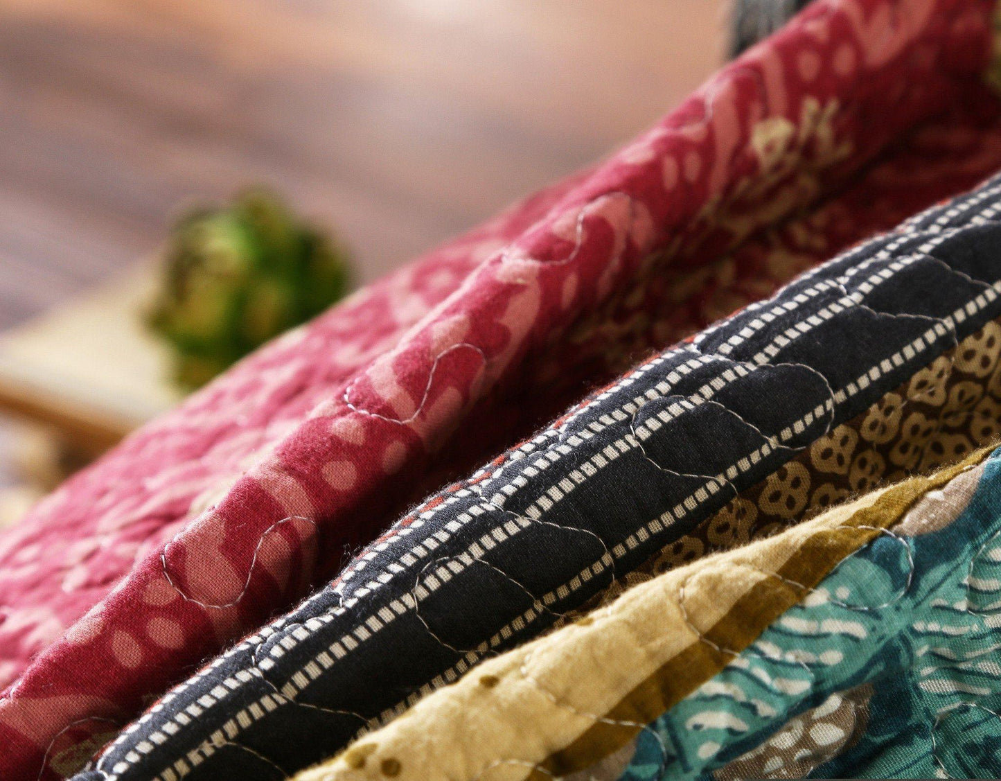 Dada Bedding Gallery of Roses Floral Bohemian Cotton Patchwork Bedspread Set (JHW-546) - Fluent Trends