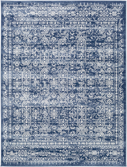 Michie Dark Blue Area Rug - Fluent Trends Area Rugs