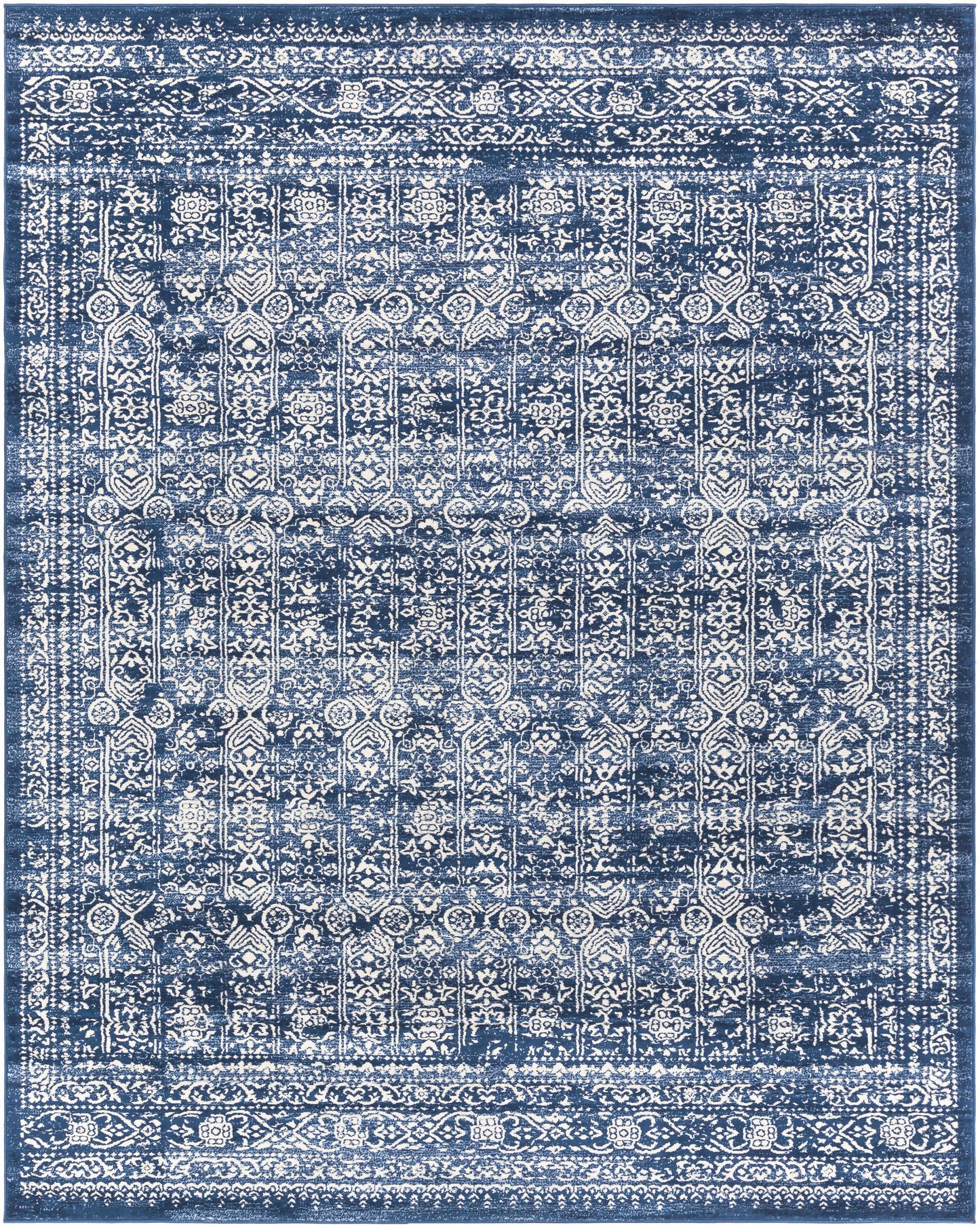 Michie Dark Blue Area Rug - Fluent Trends Area Rugs