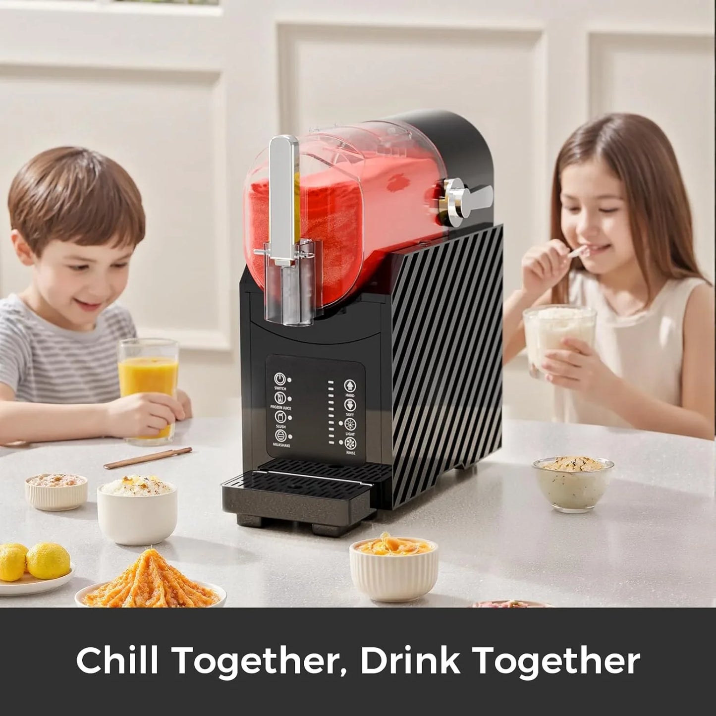 Slushie Machine for Home, Frozen Drink Maker with 3 Preset Modes - Fluent Trends