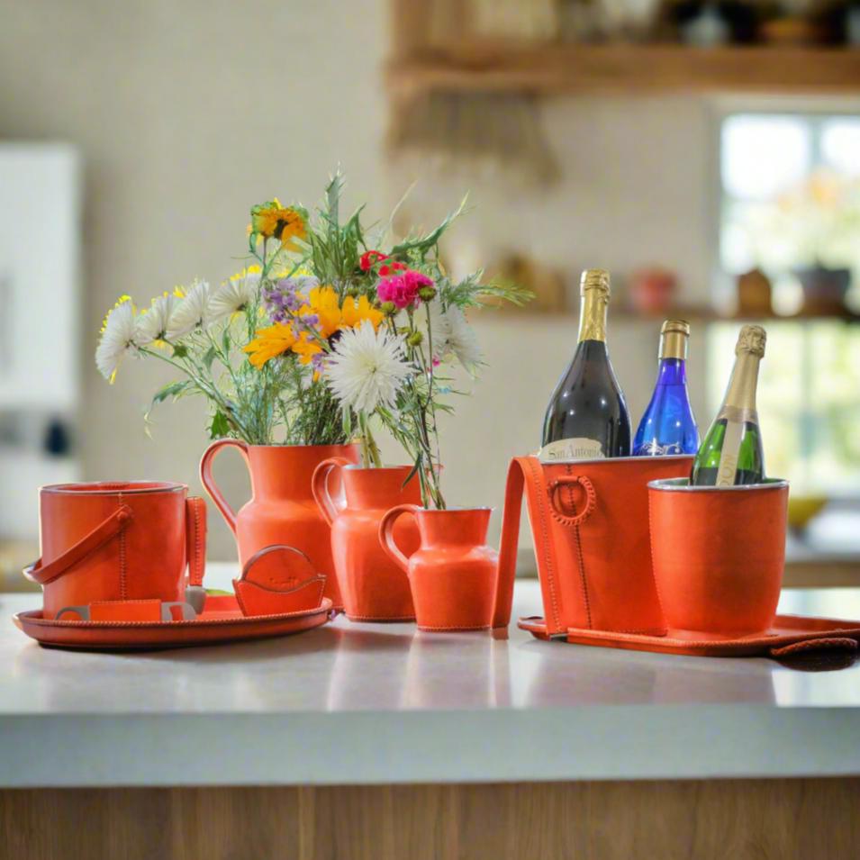 Verano | Leather Carafe Set (3) Bati