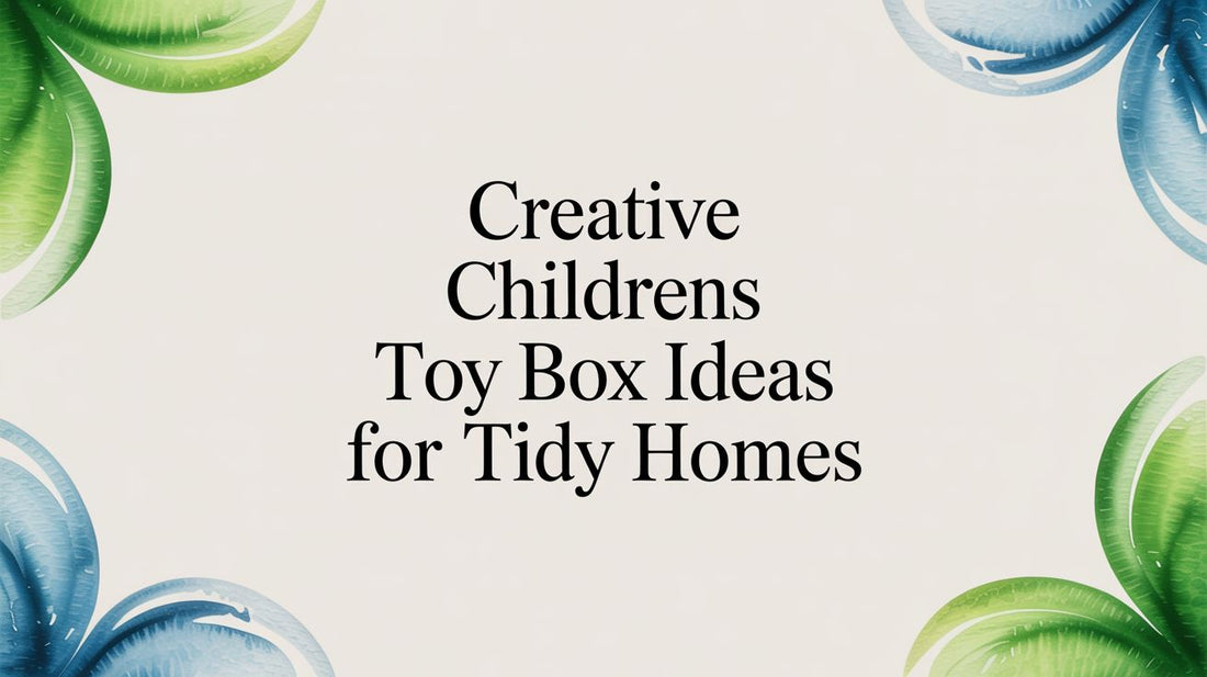 Creative Childrens Toy Box Ideas for Tidy Homes