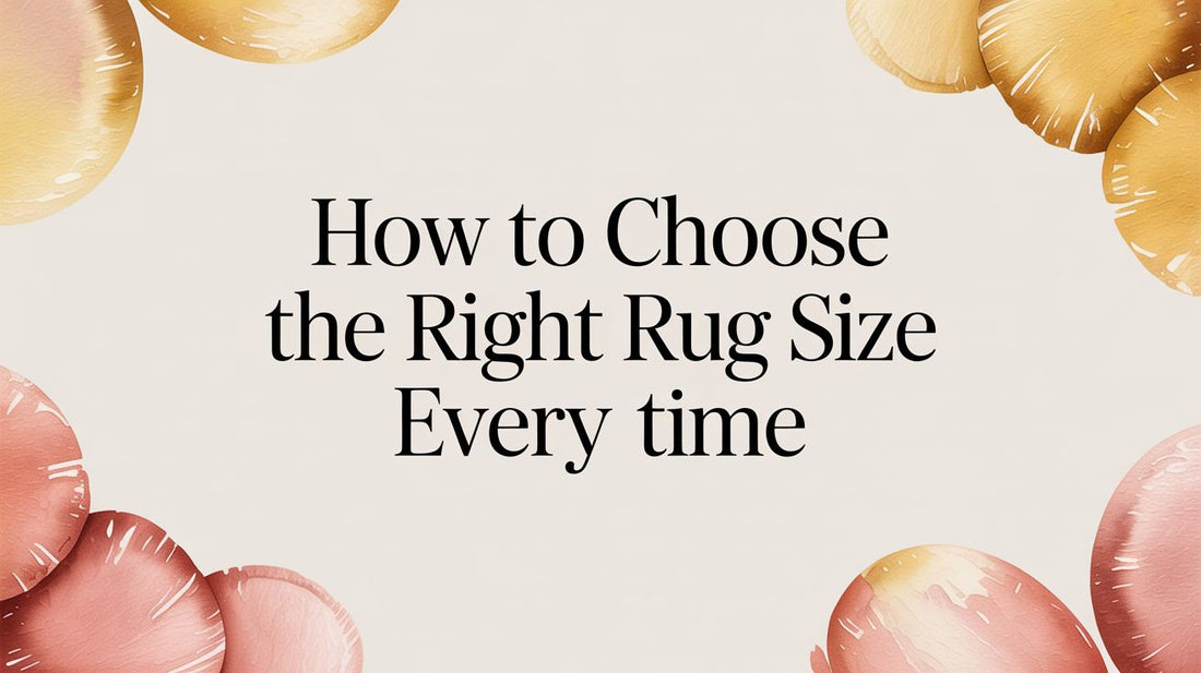 How to Choose the Right Rug Size Every Time