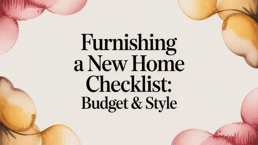 Furnishing a New Home Checklist: Budget & Style