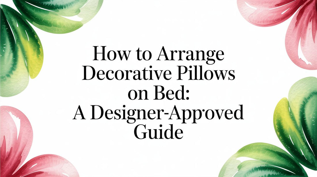 How to arrange decorative pillows on bed: A Designer-Approved Guide