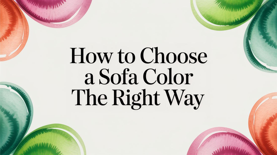 How to Choose a Sofa Color the Right Way