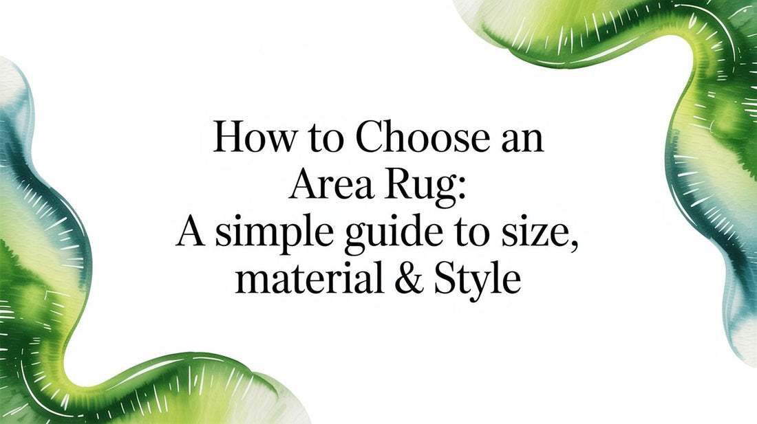 How to Choose an Area Rug: A Simple Guide to Size, Material & Style
