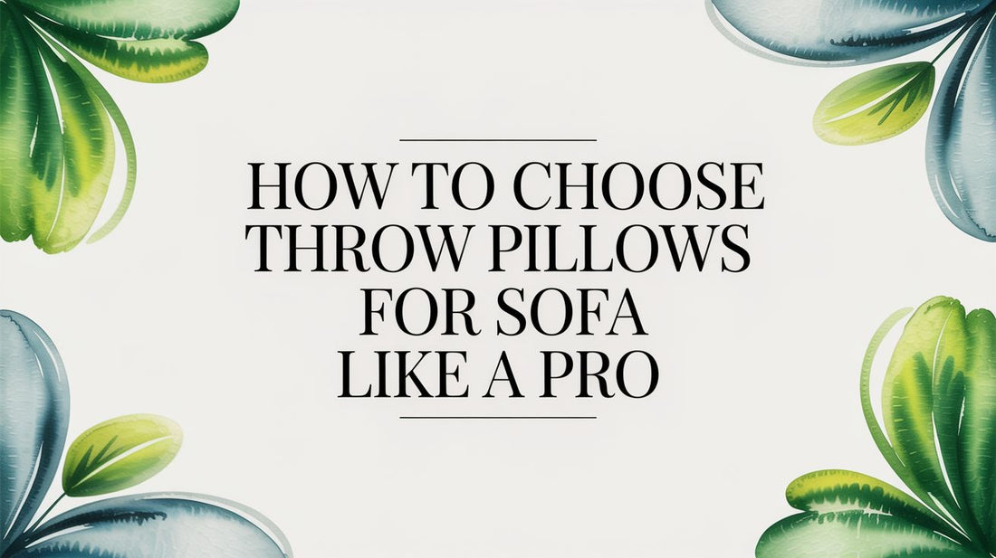 How to Choose Throw Pillows for Your Sofa Like a Pro - Fluent Trends