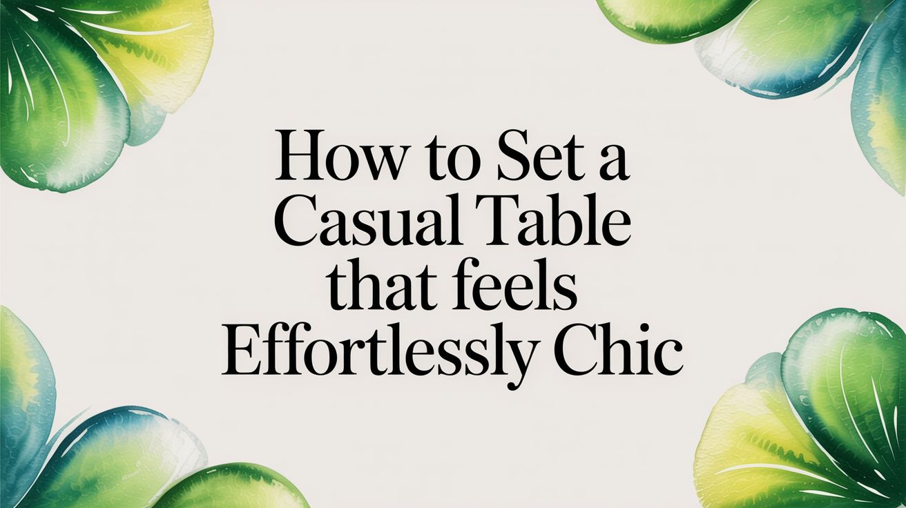 How to Set a Casual Table That Feels Effortlessly Chic – Fluent Trends