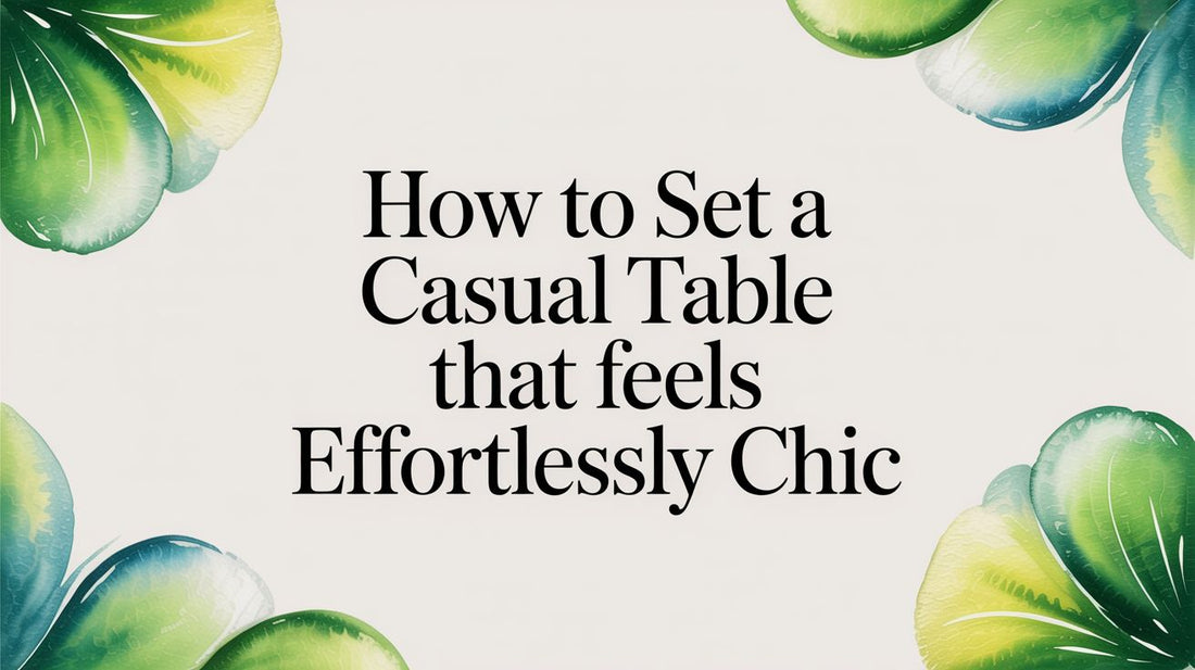 Set a Casual Table Effortlessly Chic Fluent Trends