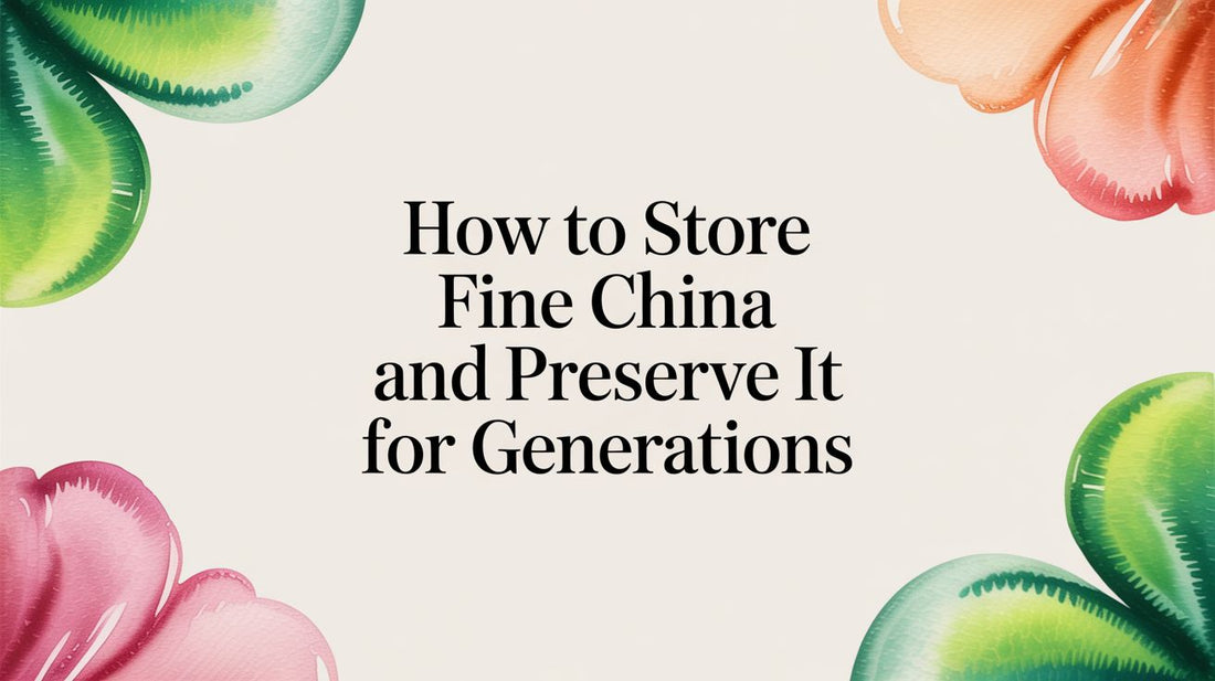How to Store Fine China and Preserve It for Generations - Fluent Trends
