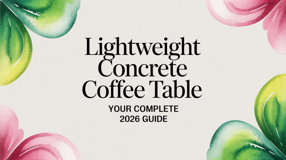 Lightweight Concrete Coffee Table Your Complete 2026 Guide