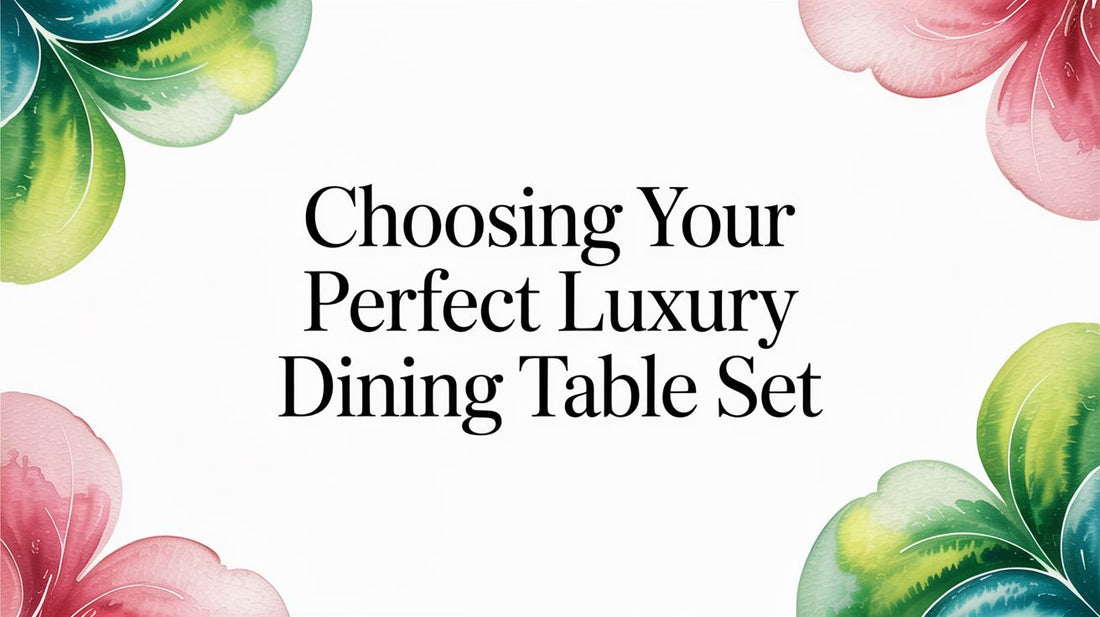 Choosing Your Perfect Luxury Dining Table Set - Fluent Trends