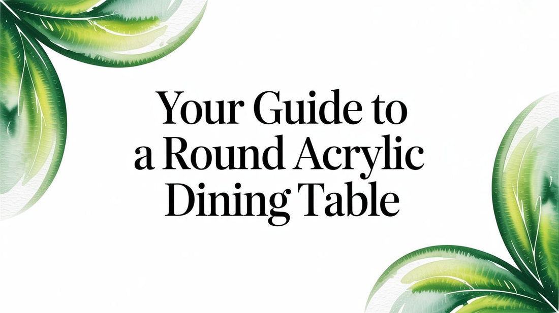 Your Guide to a Round Acrylic Dining Table - Fluent Trends