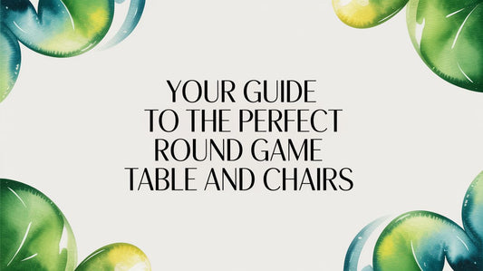 Your Guide to the Perfect Round Game Table and Chairs - Fluent Trends