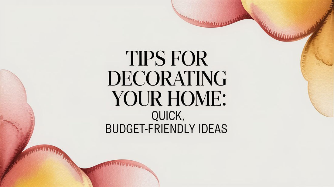 Tips for Decorating your Home: Quick, Budget-friendly Ideas - Fluent Trends