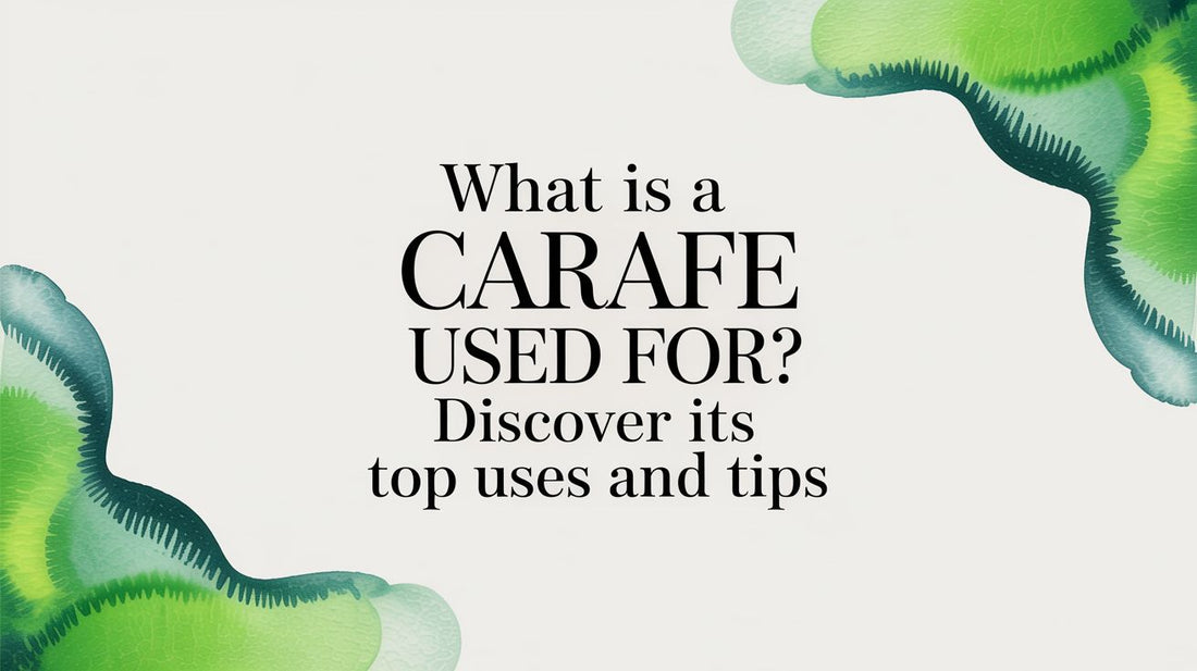 What Is a Carafe Used For? Discover Its Top Uses and Tips