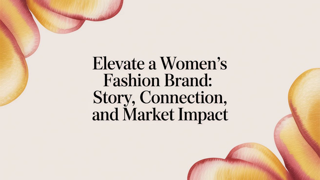 Elevate a Women's Fashion Brand: Story, Connection, and Market Impact
