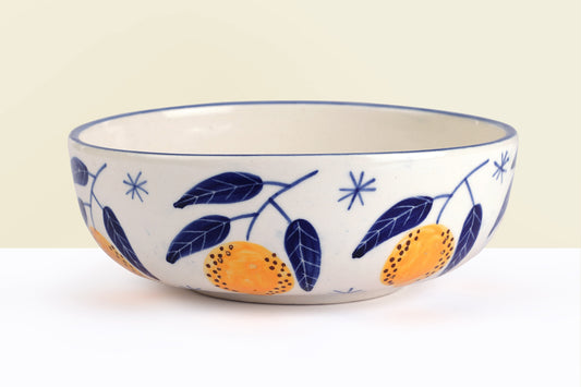 Italian Lemon Bowl, yellow - 2.5x7 Inches ( Set of 4 ) Powered by People