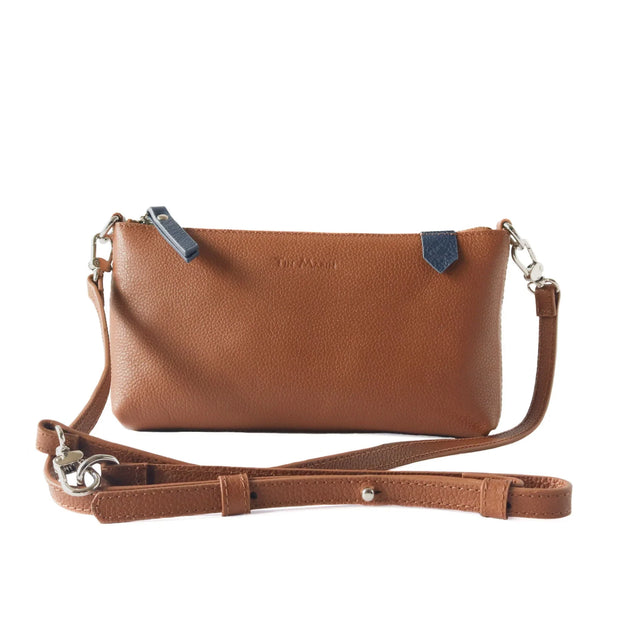 Elia Convertible Leather Bag – Clutch, Shoulder & Crossbody - Fluent Trends 