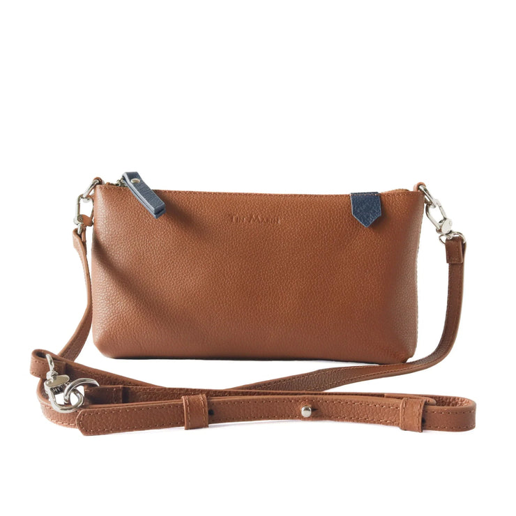 Elia Convertible Leather Bag – Clutch, Shoulder & Crossbody - Fluent Trends 
