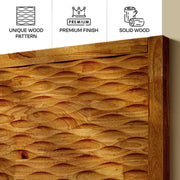 Acacia Elara Platform Bed Frame with Headboard - Fluent Trends