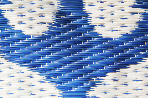 Anchor Blue & White Outdoor Mat / Rug - Fluent Trends