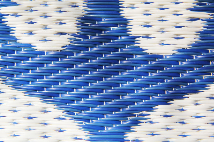 Anchor Blue & White Outdoor Mat / Rug - Fluent Trends