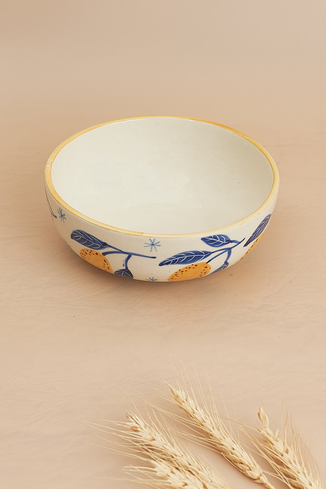 Italian Lemon Bowl, yellow - 2.5x7 Inches ( Set of 4 ) Powered by People
