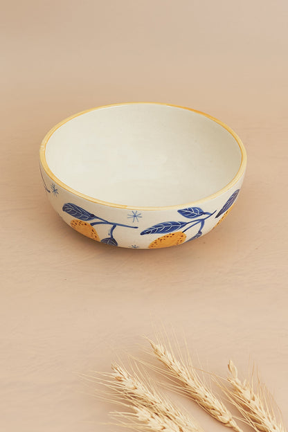 Italian Lemon Bowl, yellow - 2.5x7 Inches ( Set of 4 ) Powered by People