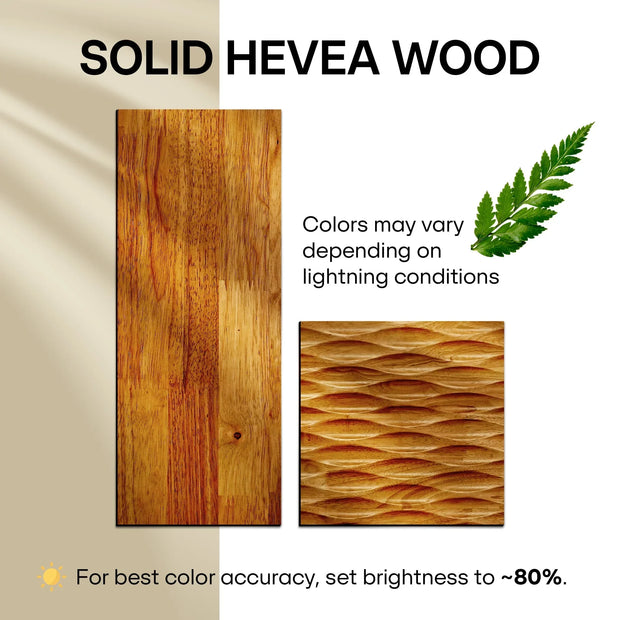 Acacia Elara Platform Bed Frame with Headboard - Fluent Trends