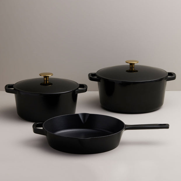 5-Piece Cast Iron Cookware Set - Fluent Trends Cookware Set